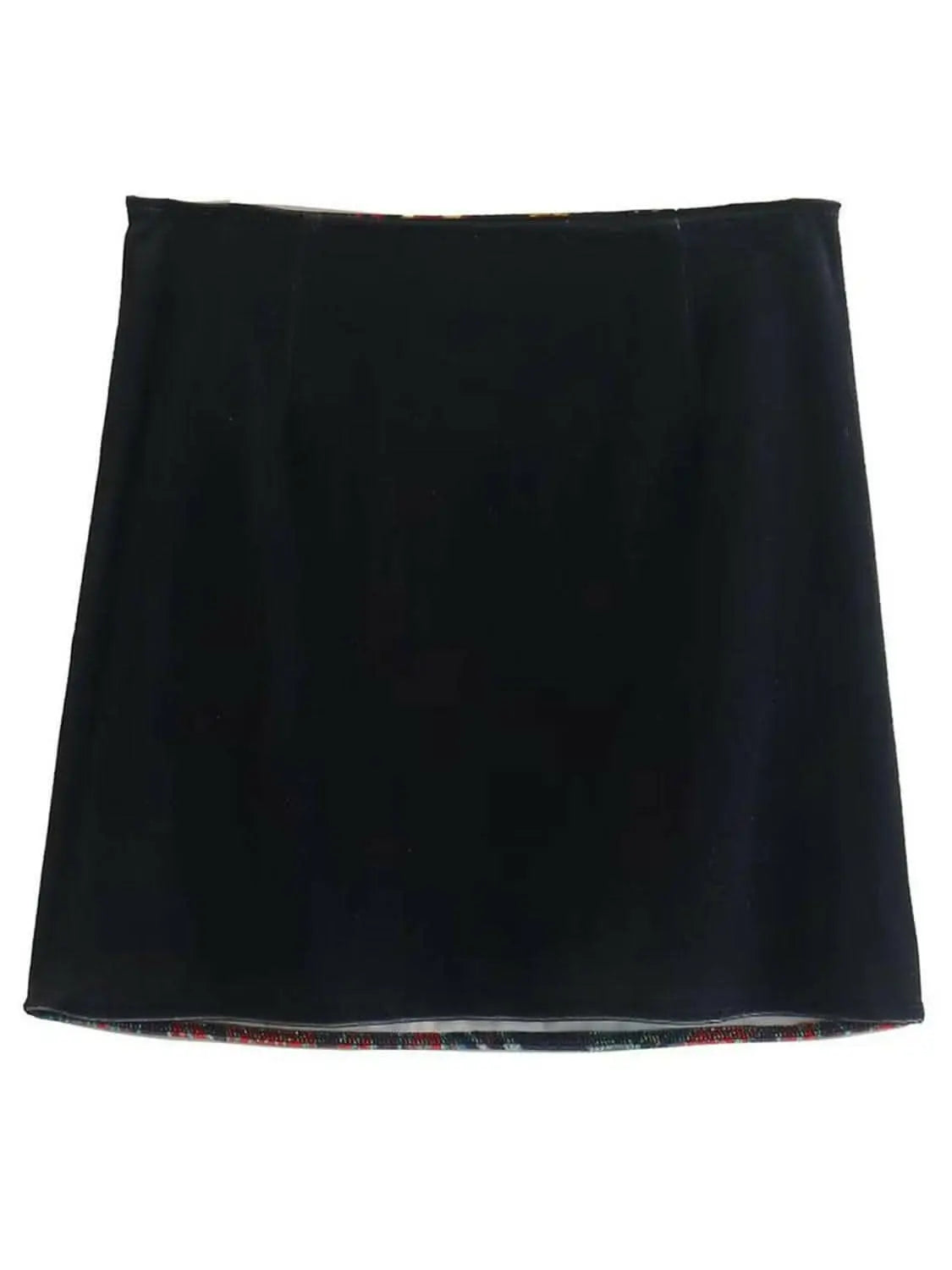 Trendy zipper detail mini skirt - Love Salve